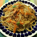 ティナたま's cooksnap of when they made 簡単うまうま～☆10分で焼きうどん！.