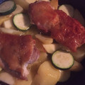 シゲア菌's cooksnap of when they made 簡単！鶏もも肉と夏野菜のアヒージョ.