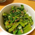 うぅこちゃん's cooksnap of when they made オクラとツルムラサキの梅かつお和え.