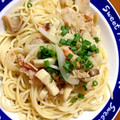 meiyui's cooksnap of when they made 蟹缶&エリンギの和風パスタ.
