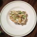 inLondon's cooksnap of when they made 葱じゃこクリームチーズのトースト.