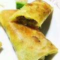 zakkiiM's cooksnap of when they made キャベツとチーズのカレー風味春巻き♪.