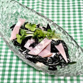 にきけん's cooksnap of when they made 金時草とハムのマヨポン和え.