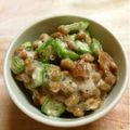 ぽぽきゅ's cooksnap of when they made 簡単♪箸が止まらないオクラ梅〜納豆☆.