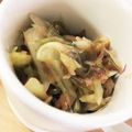 スミレの花の砂糖漬け's cooksnap of when they made みょうがの梅肉サラダ.