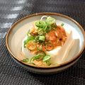 misatona's cooksnap of when they made ５分で簡単おつまみ冷奴のマヨキムチのっけ.