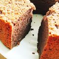 mimiねこ's cooksnap of when they made ☆チョコバナナシフォンケーキ☆.
