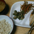 レーズンほうれん草's cooksnap of when they made オクラのごま和え♪.