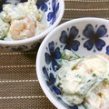 ヌーシ's cooksnap of when they made オクラとエビの胡麻ネギマヨ和え.