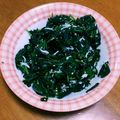 KADOy's cooksnap of when they made モロヘイヤとしらすのお浸し.