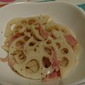 ぷっちかおりんご's cooksnap of when they made 蓮根とベーコンのにんにくバター醤油.