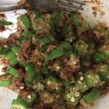 春巻きママ's cooksnap of when they made 食物繊維たっぷり♪オクラと鰹節。.