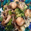ミラベルの木's cooksnap of when they made 鉄分満タンしめじ小松菜とホタテの中華炒め.