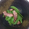 Pallina's cooksnap of when they made レンジで簡単!スナップエンドウとベーコン.