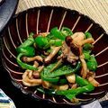 RIESMO's cooksnap of when they made きのことピーマンの和風中華炒め.