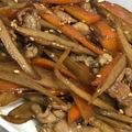 主夫あまこ's cooksnap of when they made マンネリ解消豚肉とごぼうのきんぴら風.