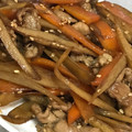主夫あまこ's cooksnap of when they made マンネリ解消豚肉とごぼうのきんぴら風.