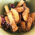 chibi1807's cooksnap of when they made 揚げずに簡単！スティック大学芋☆.
