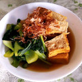 Jyohana's cooksnap of when they made 厚揚げとチンゲン菜の煮浸し.