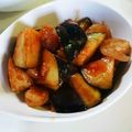 rakinan's cooksnap of when they made 簡単おかず♪海老と茄子のカレー炒め.