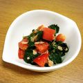 大中小トトロ's cooksnap of when they made モロヘイヤとトマトとツナの酢の物.