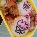 eiyoushi's cooksnap of when they made キャラ弁＊簡単仮面ライダーエグゼイド.