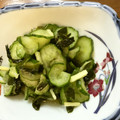 ふ～こ♪'s cooksnap of when they made 砂糖不使用♪胡瓜とわかめの酢の物.