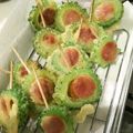 クックR034EU☆'s cooksnap of when they made ゴーヤ☆ウィンナ〜入りフライパンで天ぷら.