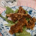patepateco's cooksnap of when they made 豚肩肉の竜田揚げ.