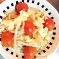 クルタママ's cooksnap of when they made トマトともやしの卵炒め.