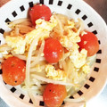 クルタママ's cooksnap of when they made トマトともやしの卵炒め.