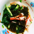 クック6M60VP☆'s cooksnap of when they made ♪モロヘイヤともずくのおひたし♪ 簡単.