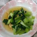kotohime00's cooksnap of when they made チンゲン菜とうすあげのおひたし.
