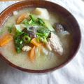 おポチ's cooksnap of when they made 豚汁で温まろ～★練りごまdeこく旨♪.
