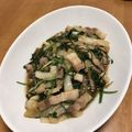 a0imama♡'s cooksnap of when they made ニラ　玉ねぎ　豚肉のオイスターソース炒め.