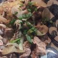 シゲア菌's cooksnap of when they made ✿ガッツリ♡豚肉の甘辛ポン酢炒め丼✿.