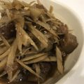 ReReMiMi's cooksnap of when they made 牛すじと蒟蒻のどて煮〜ゴボウ入り〜.