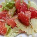 レオミウ's cooksnap of when they made レタスとトマトの生姜胡麻サラダ.