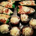 ゆこPIN's cooksnap of when they made もやしで●ピーマンとしいたけの肉づめ●.