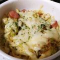 ジャイＢ's cooksnap of when they made キャベツとウインナーのキムチ　チーズ焼き.