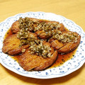 ドルフィンサーモン's cooksnap of when they made ＊焼さつま揚げ~ネギたっぷり中華だれ~＊.