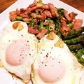 モケ缶's cooksnap of when they made アスパラベーコンエッグ.