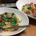 ﾌﾞﾚﾝﾀﾞ's cooksnap of when they made ポーク＆ルッコラ＆オリーブのパスタ.
