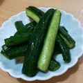 ＊ぶーにゃん＊'s cooksnap of when they made ポリッ♪ウマッ♫　きゅうりのからし漬け.