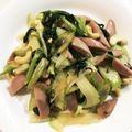 ゆわft2548's cooksnap of when they made ソーセージとセロリ葉っぱのエスニック金平.