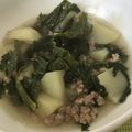 Yokchina's cooksnap of when they made ケールとポテトと豚ひき肉のスープ.