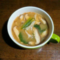 宝美空's cooksnap of when they made 簡単　小松菜　椎茸　舞茸の　ピリ辛スープ.