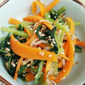 クックQDU3R7☆'s cooksnap of when they made 小松菜と人参をちりめんじゃこで塩炒め.