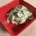 とりさん♡'s cooksnap of when they made カニカマとキュウリのマスタードマヨ.