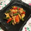 なつき☆ミ's cooksnap of when they made ノンオイル　豚と筍の中華味噌炒め.